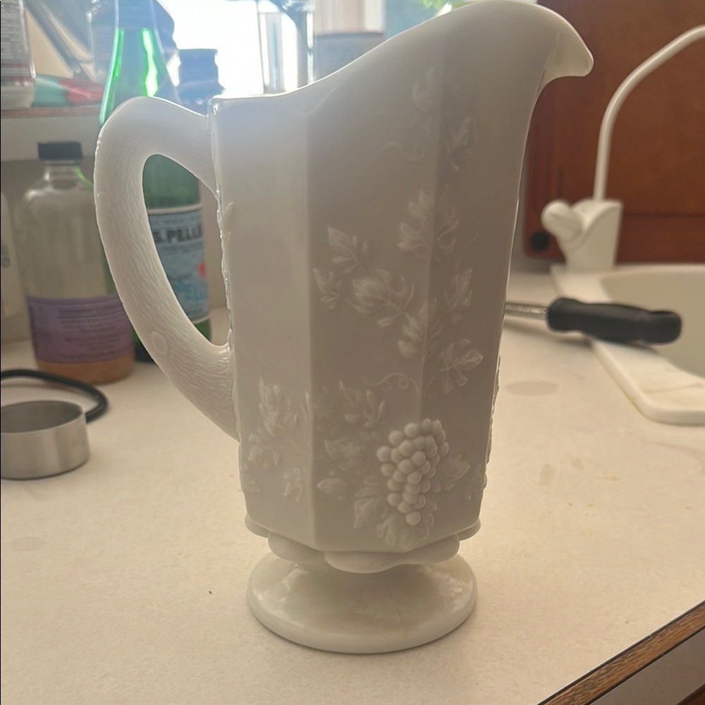 Elegant White Serveware Pitcher